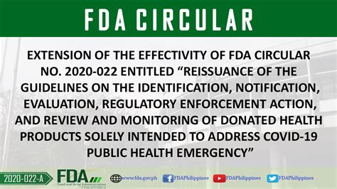 FDA Circular No. 2020.